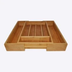 Point-Virgule Verstelbare Besteklade 40,5 X 26,5 X 6,5 Cm Bamboe