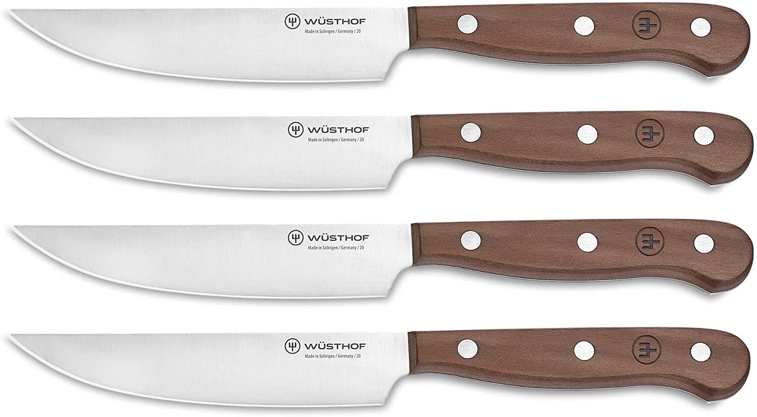 Wüsthof Steakmessenset Hout 4 Stuks 3 Wüsthof Steakmessenset Hout 4 Stuks