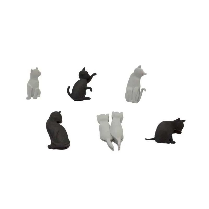 Winkee Meow Glass Markers Silicone 6 Stuks 4 Winkee Meow Glass Markers Silicone 6 Stuks - Afbeelding 2