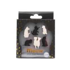 Winkee Meow Glass Markers Silicone 6 Stuks