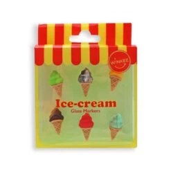 Winkee Ice Cream Glass Markers Silicone 6 Stuks