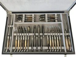 Laguiole En Aubrac Bestekcassette 6-persoons Hoorn 28-delig