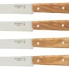 Opinel Steakmessenset No. 125 11 Cm Rvs Bruin 4 Stuks