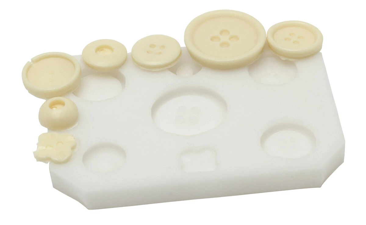 Silikomart Sugarflex Decoratiemal Knopen 1,3 Cm Silicone Wit 3 Silikomart Sugarflex Decoratiemal Knopen 1,3 Cm Silicone Wit