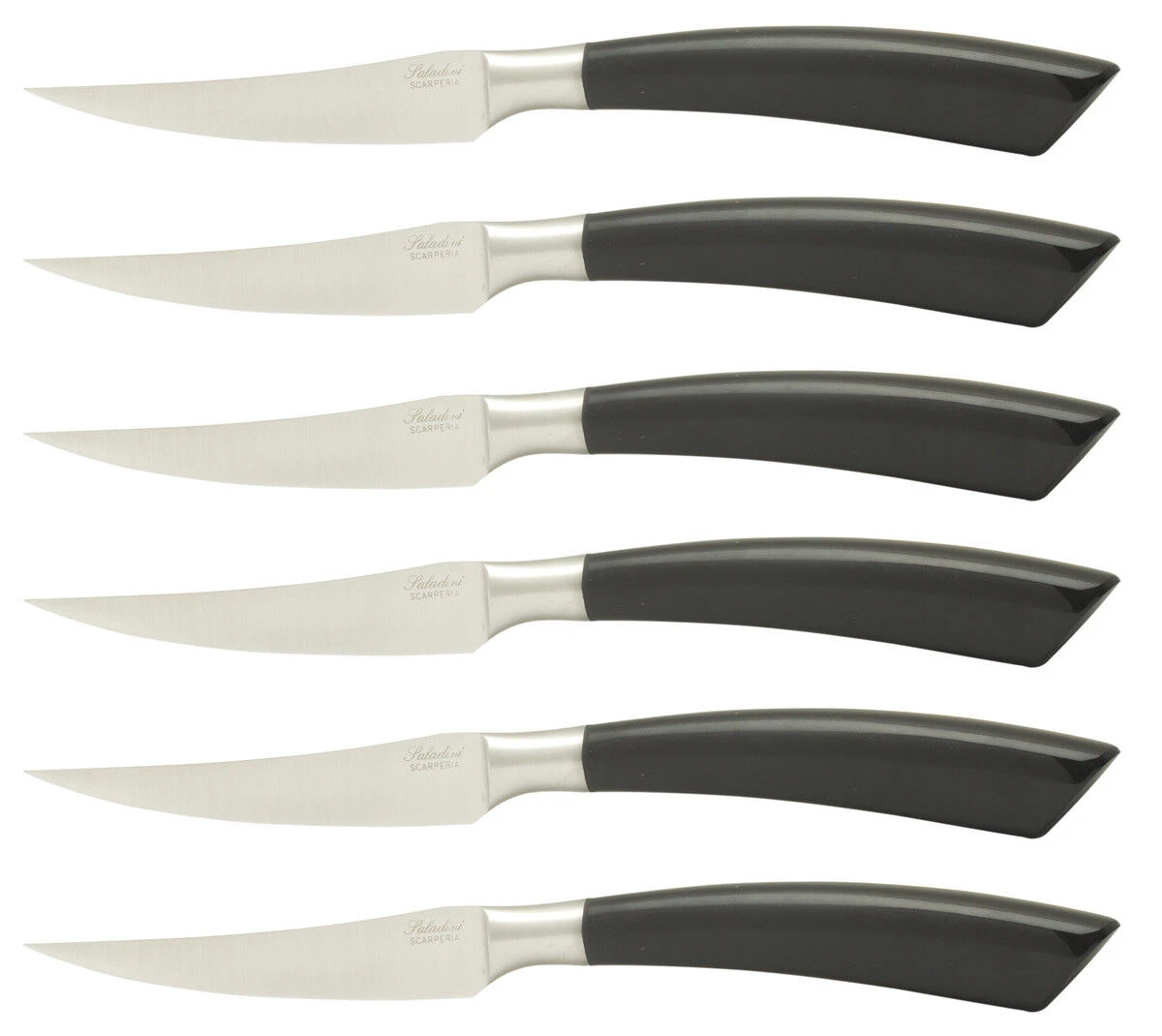 Saladini Steakmes 10 Cm Buffelhoorn 6 Stuks 3 Saladini Steakmes 10 Cm Buffelhoorn 6 Stuks