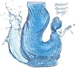 Cilio Nemo Karaf 1 Liter Glas Blauw -Rhythm & Rizz 291322 b 800x800