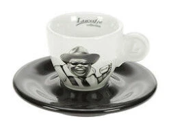 Lucaffé Mr. Exclusive Espressokop En Schotel Zwart 2-delig