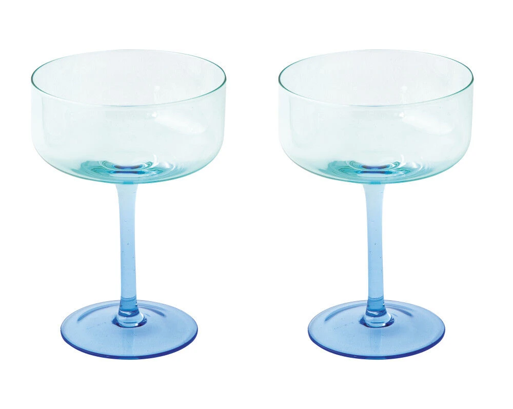 Oldenhof Champagneglazen 300 Ml Blauw Set Van 2 3 Oldenhof Champagneglazen 300 Ml Blauw Set Van 2