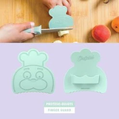 Chefclub Kindermes Met Vingerbeschermer Pastel -Rhythm & Rizz 81rewgods l. ac sx679