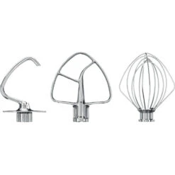 KitchenAid Set Draadgarde, Menghaak, Kneedhaak Voor 4,8 Liter Mixers Rvs