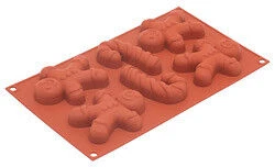 Silikomart Bakvorm 6 Gembermannetjes En Zuurstok Silicone Bruin 3 Silikomart Bakvorm 6 Gembermannetjes En Zuurstok Silicone Bruin