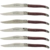 Laguiole En Aubrac Steakmes 11,5 Cm Amarant Rood 6 Stuks 2 Laguiole En Aubrac Steakmes 11,5 Cm Amarant Rood 6 Stuks -Rhythm & Rizz 9350 58001 1