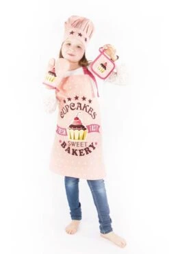 Tiseco Cupcakes Kinderset Keukentextiel Katoen 4-delig