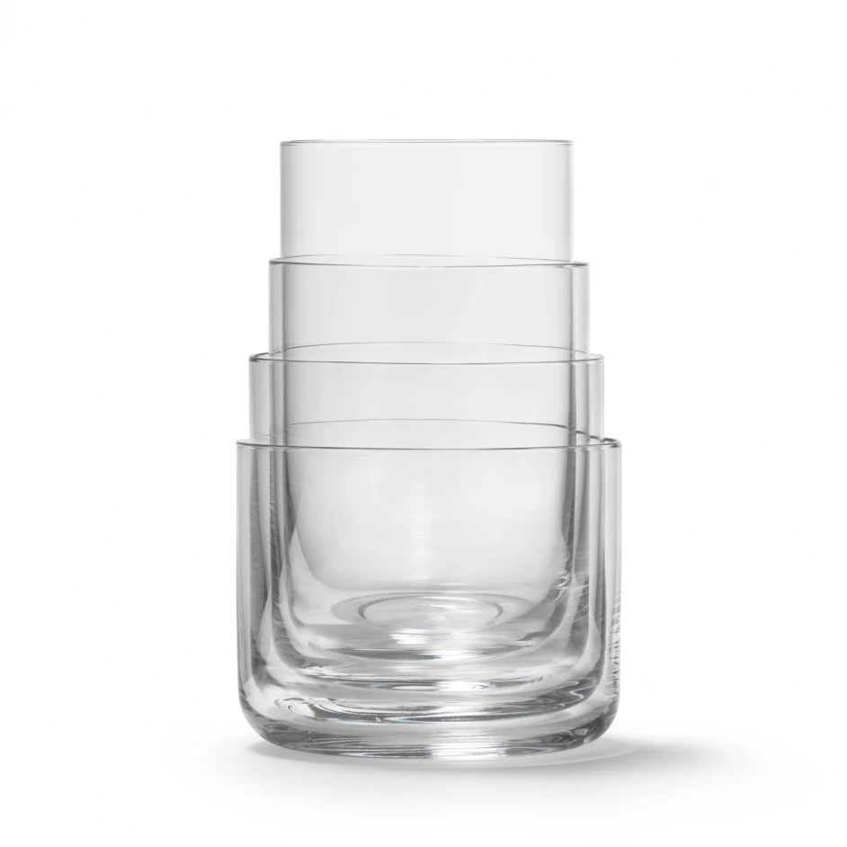 Aarke Nesting Stapelbare Glazen Glas 4-delig 3 Aarke Nesting Stapelbare Glazen Glas 4-delig