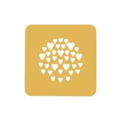 Silikomart Stencil Cuore Decoratiemal Siliconen