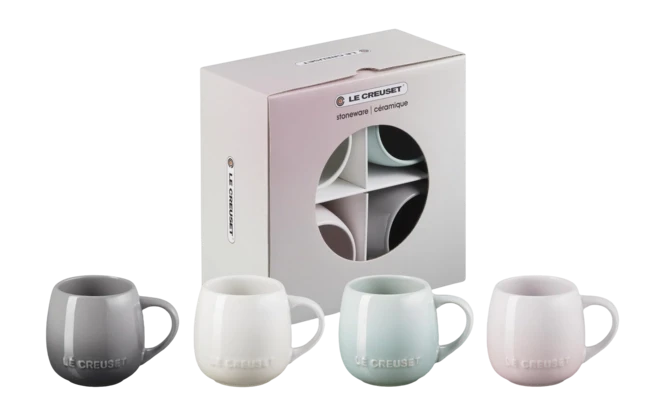 Le Creuset Coupe Mok 320 Ml Aardewerk 4-delig 3 Le Creuset Coupe Mok 320 Ml Aardewerk 4-delig