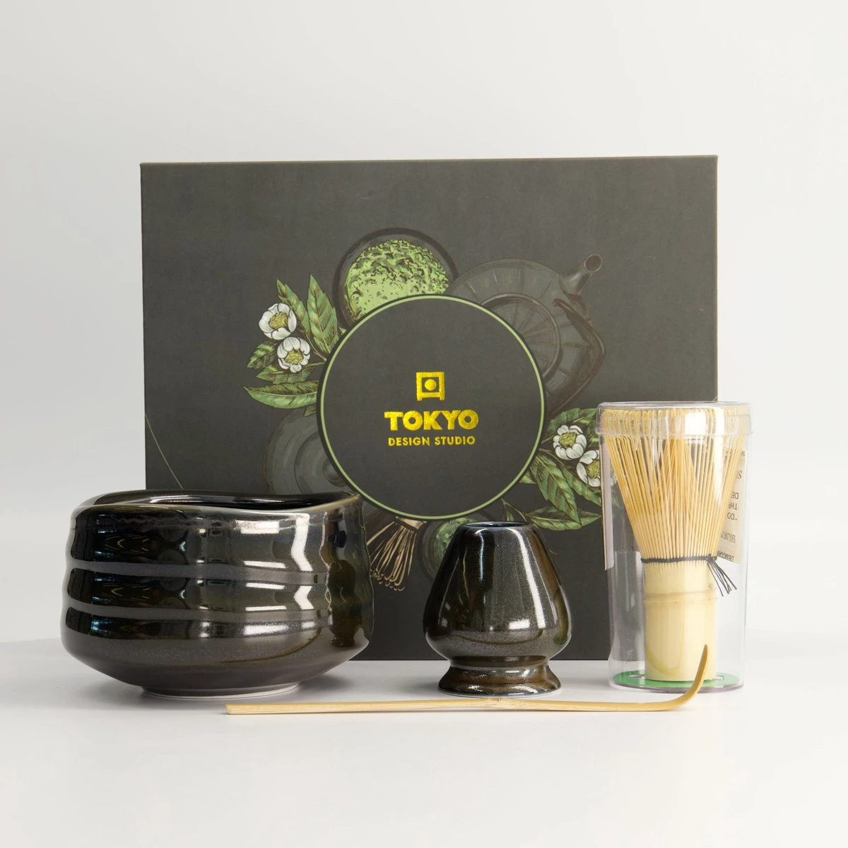 Oldenhof Matcha Giftset 11 X 8 Cm Zwart 4-delig 3 Oldenhof Matcha Giftset 11 X 8 Cm Zwart 4-delig