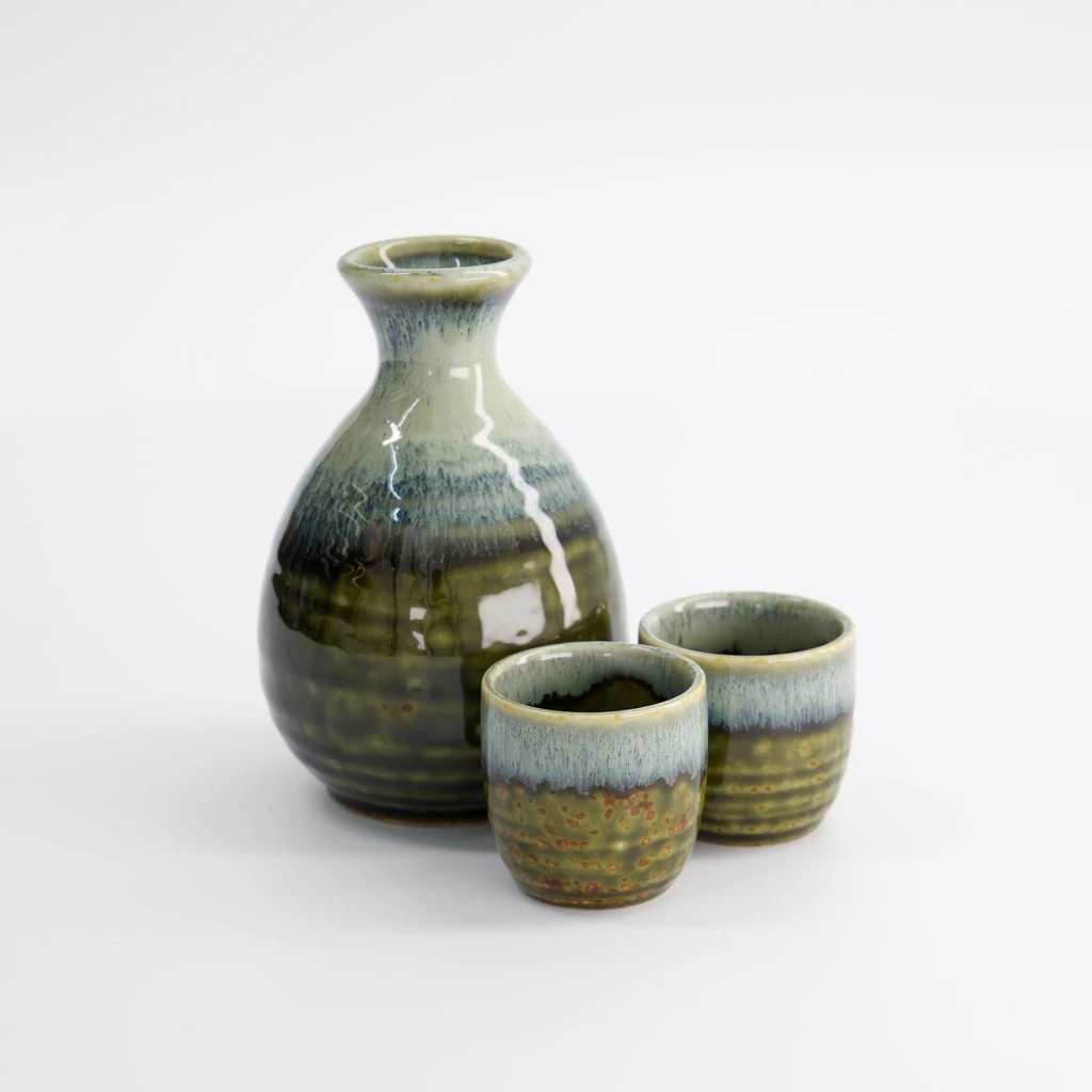Oldenhof Oribe Irabo Sake Set 3-delig 4 Oldenhof Oribe Irabo Sake Set 3-delig - Afbeelding 2