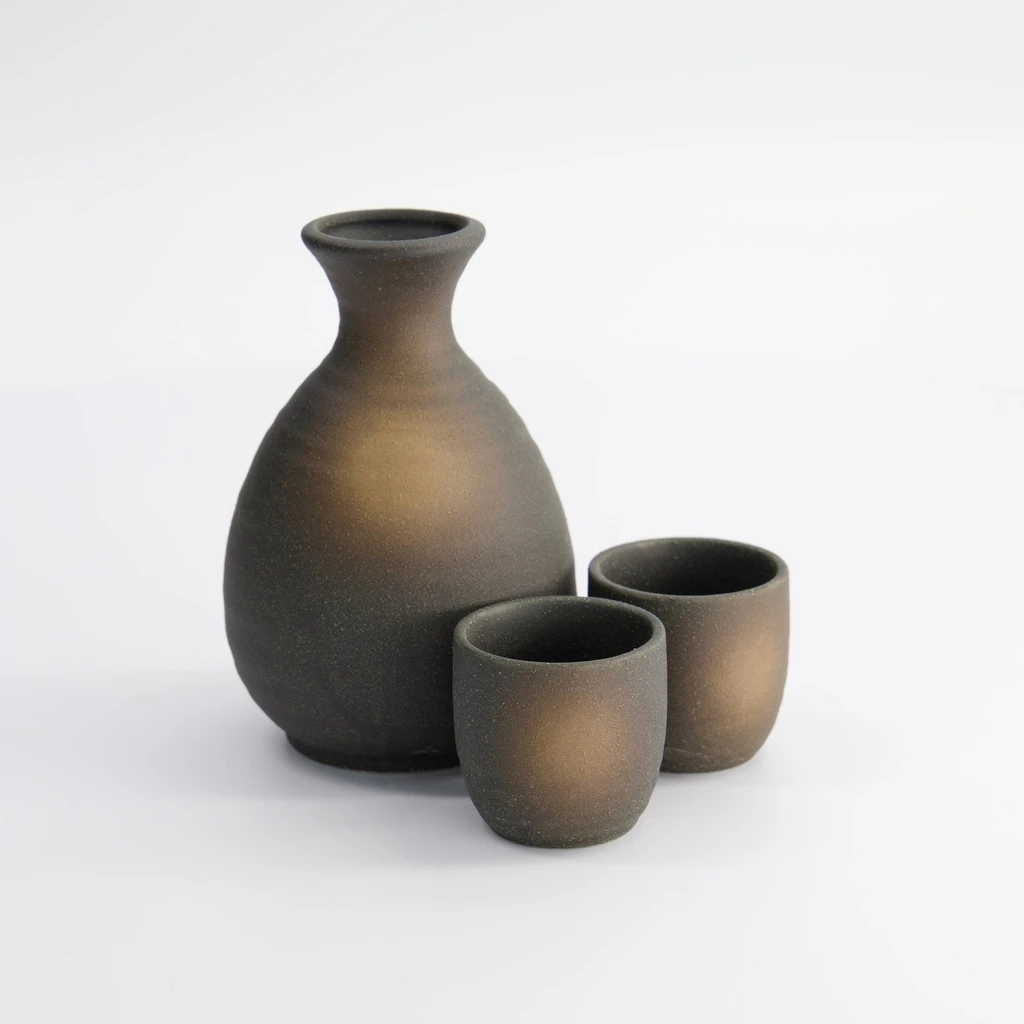 Oldenhof Bizenbuki Sake Set 3-delig 4 Oldenhof Bizenbuki Sake Set 3-delig - Afbeelding 2