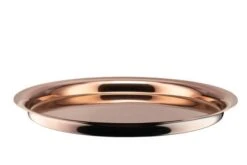 Alessi Il Tornitore Matto ITM14 CU Kuru Kuru Dienblad ø 40 Cm Rvs Koperkleurig