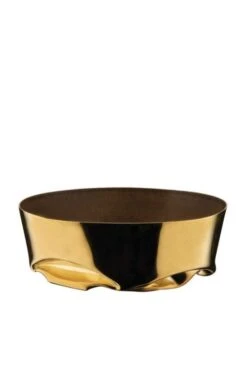 Alessi Il Tornitore Matto ITM17 Compressioni Ongeëvenaard Object ø 12 Cm Bronskleurig