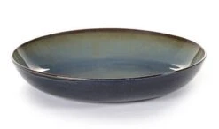 Serax Terres De Rêves Pastabord ø 23,5 Cm H 4,5 Cm Stoneware Smokey Blue/dark Blue