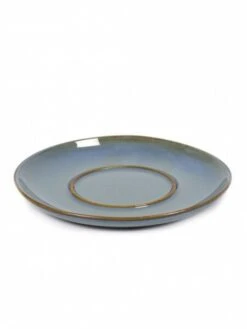 Serax Terres De Rêves Schotel Voor Koffiekop 6 Cm Stone Ware ø 13,5 Cm H 1,2 Cm - Smokey Blue