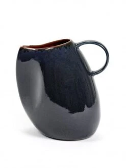 Serax Karaf S 14 X 10 Cm H 14 Cm Aardewerk Donkerblauw