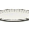 Serax INKU By Sergio Herman Bord Ovaal S 25 X 17,5 Cm H 1,7 Cm Aardewerk Wit