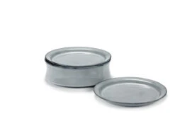 Serax Pure Schaal Met Borden ø 24 Cm Keramiek Blue Glazed 3-delig -Rhythm & Rizz b5120413s3 1