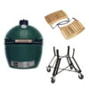 Big Green Egg Extra Large Barbecue ø 67,5 Cm Keramiek Groen Met Onderstel En Acaciahouten Zijtafels -Rhythm & Rizz bge hoofd 1 xlarge nest acacia mates