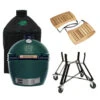 Big Green Egg Extra Large Barbecue ø 67,5 Cm Keramiek Groen Met Onderstel, Acaciahouten Zijtafels En Hoes -Rhythm & Rizz bge hoofd 4 2 xlarge nest acacia mates cover