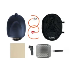 Delivita Diavolo Gas Pizza-oven Compleet Navy Blue -Rhythm & Rizz blue diavolo whats in the box with canister 1000x