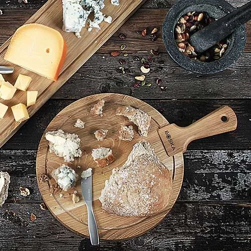 Boska Friends Serveerplank S ø 16,5 Cm Eikenhout 3 Boska Friends Serveerplank S ø 16,5 Cm Eikenhout - Afbeelding 2