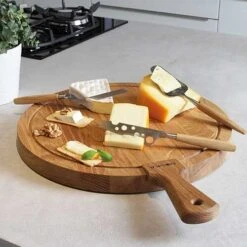 Boska Friends Serveerplank L ø 40 Cm Eikenhout -Rhythm & Rizz boska sfeerbeeld 4 1