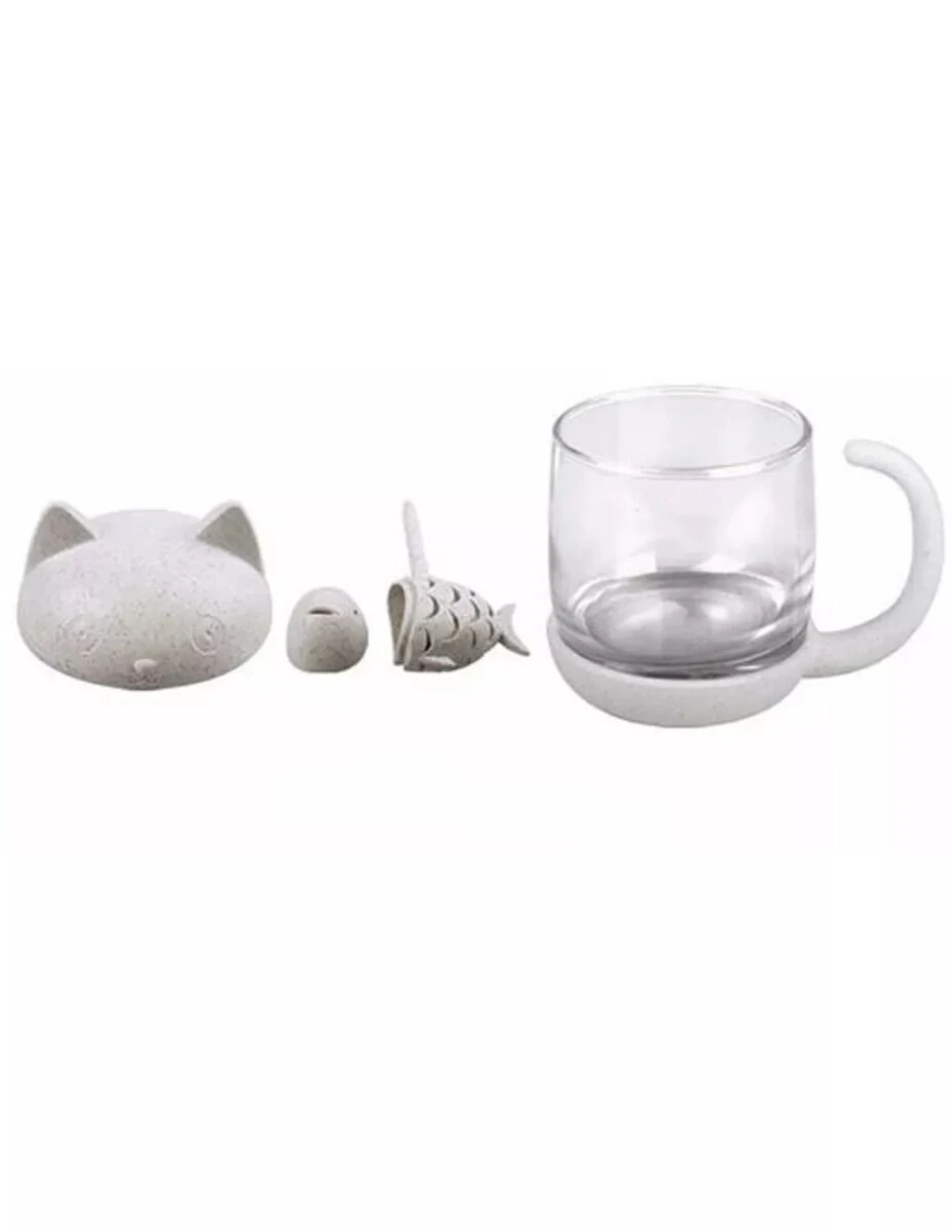 Winkee Cat Tea Cup 4 Winkee Cat Tea Cup - Afbeelding 2