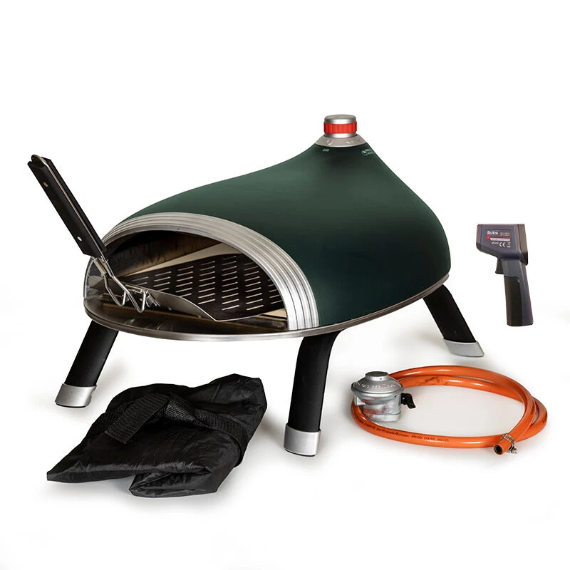 Delivita Diavolo Gas Pizza-oven Compleet Green 4 Delivita Diavolo Gas Pizza-oven Compleet Green - Afbeelding 2