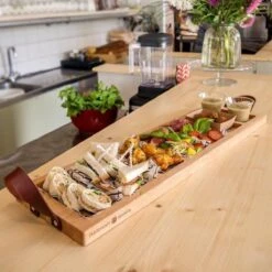 Bowls And Dishes Puur Hout Serveerplank 7-vaks Beukenhout -Rhythm & Rizz dishes