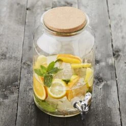 Point-Virgule Drankendispenser 5,6 Liter Met Kurkdop Transparant -Rhythm & Rizz ff44987c0bfbde28a692b043782fdb5fd898d607