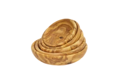 1821 Olijfhout Diepe Saladeschaal ø 24 Cm Olijfhout