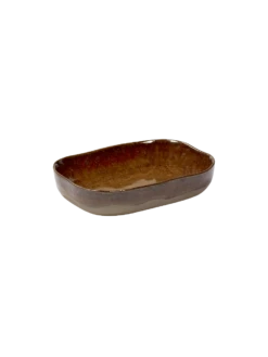 Serax Merci Diep Bord Rechthoekig No 7 M Zandsteen 14,5 X 10,5 X 3 Cm Okerbruin