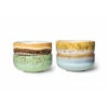 HK Living 70's ACE7123 XS Schalenset ø 8,3 Cm Aardewerk 4-delig -Rhythm & Rizz hkliving kom 70s ceramics xs bowls castor set of 4