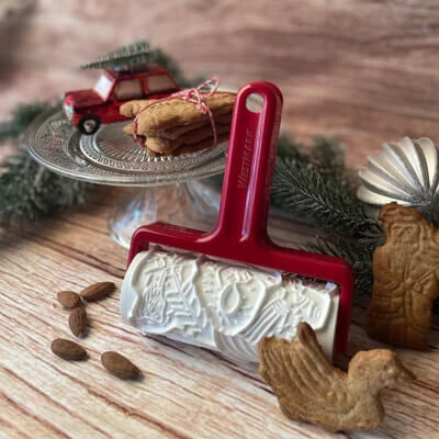 Westmark Klausi Koekjesroller Kunststof Rood 3 Westmark Klausi Koekjesroller Kunststof Rood