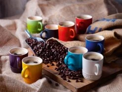 Le Creuset Espressomok 100 Ml Aardewerk Kersrood -Rhythm & Rizz le creuset espressokopjes
