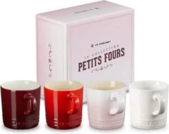 Le Creuset Petits Fours Collection Mok 350 Ml Aardewerk Diverse Kleuren 4 Stuks