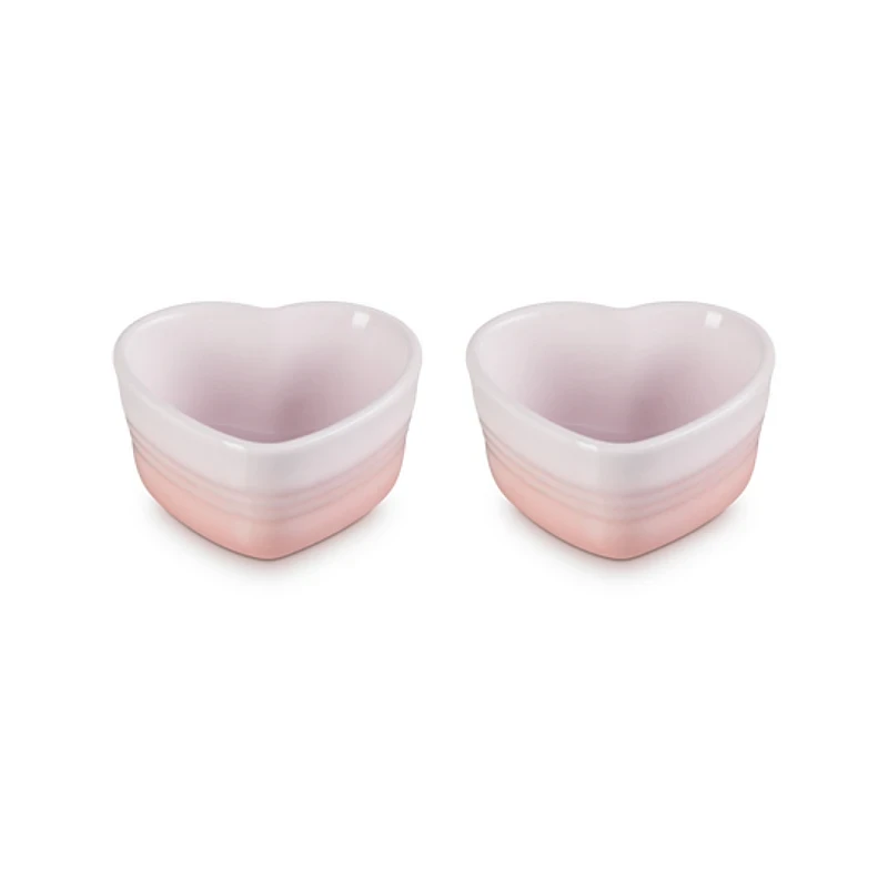Le Creuset Ramekin Hart 300 Ml Aardewerk Shell Pink 2 Stuks