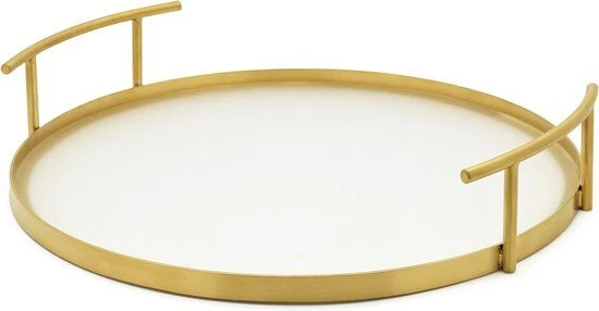 Leopold Arinto Dienblad ø 37 Cm Glas Rvs 3 Leopold Arinto Dienblad ø 37 Cm Glas Rvs