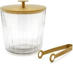 Leopold Arinto Ijsemmer Met Tang 1 Liter Rvs Glas