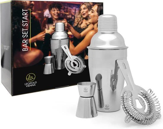 Leopold Start Bar Set Rvs 3-delig 4 Leopold Start Bar Set Rvs 3-delig - Afbeelding 2