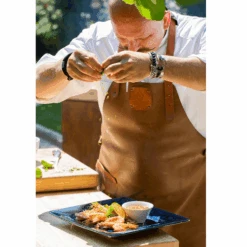 OFYR Leren Schort Congacbruin -Rhythm & Rizz leren schort 3